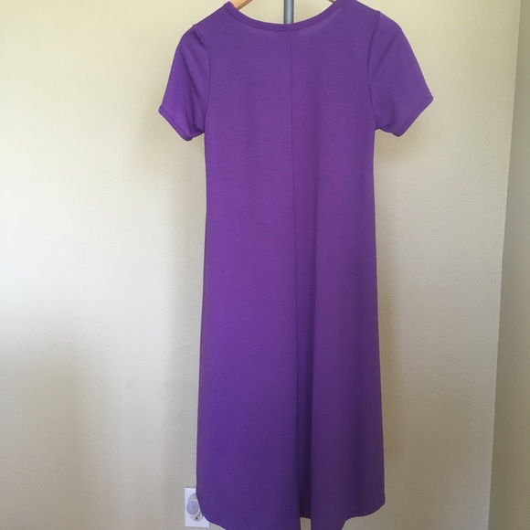 2/$25🌟LulaRoe Carly New Without Tags Solid Purple - Picture 3 of 4